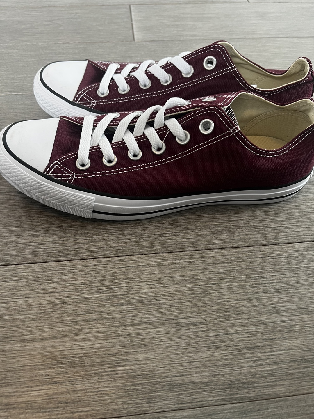 NEW Converse All Star Burgundy low top sneakers - photo 2
