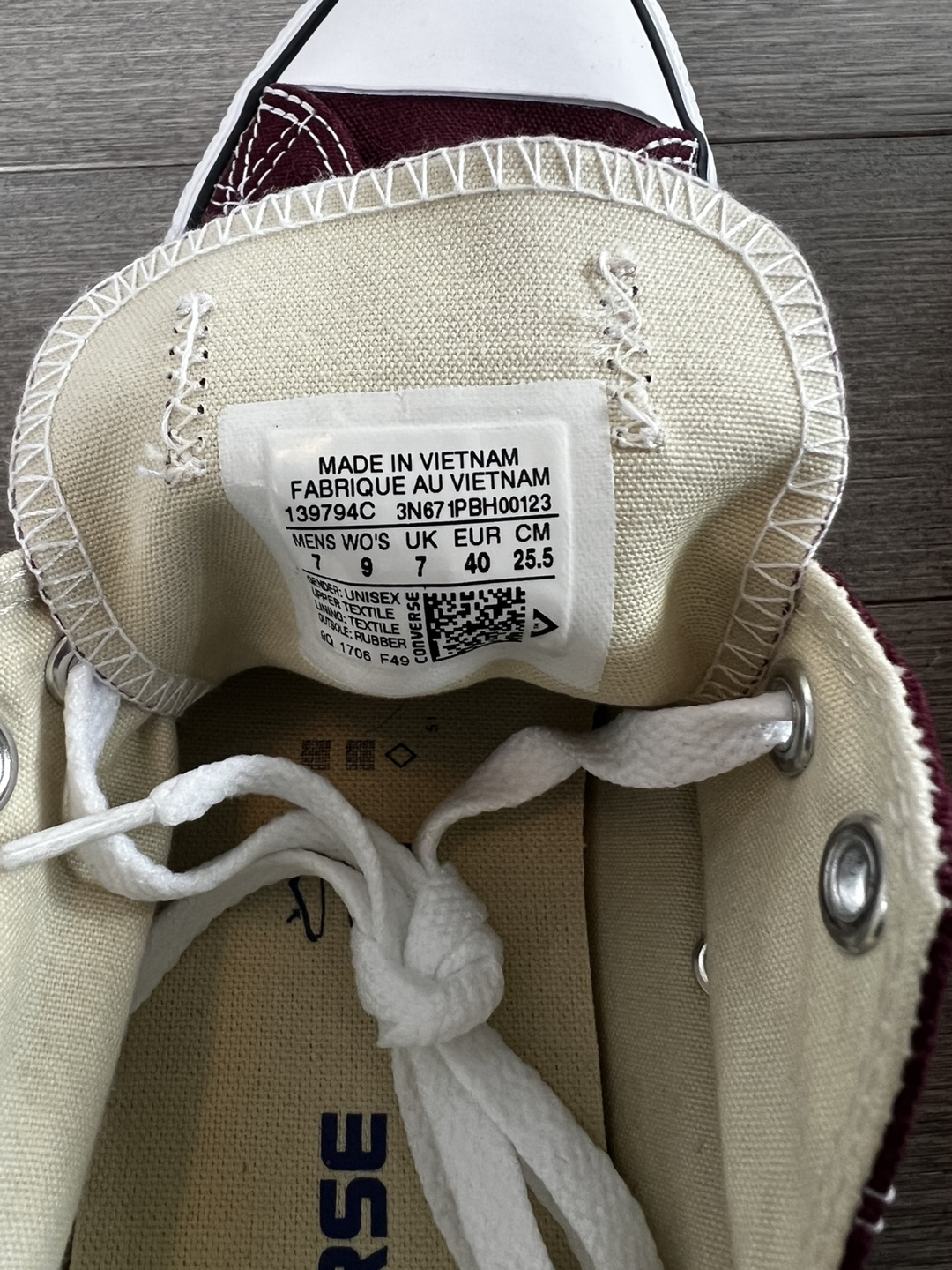 NEW Converse All Star Burgundy low top sneakers - photo 5
