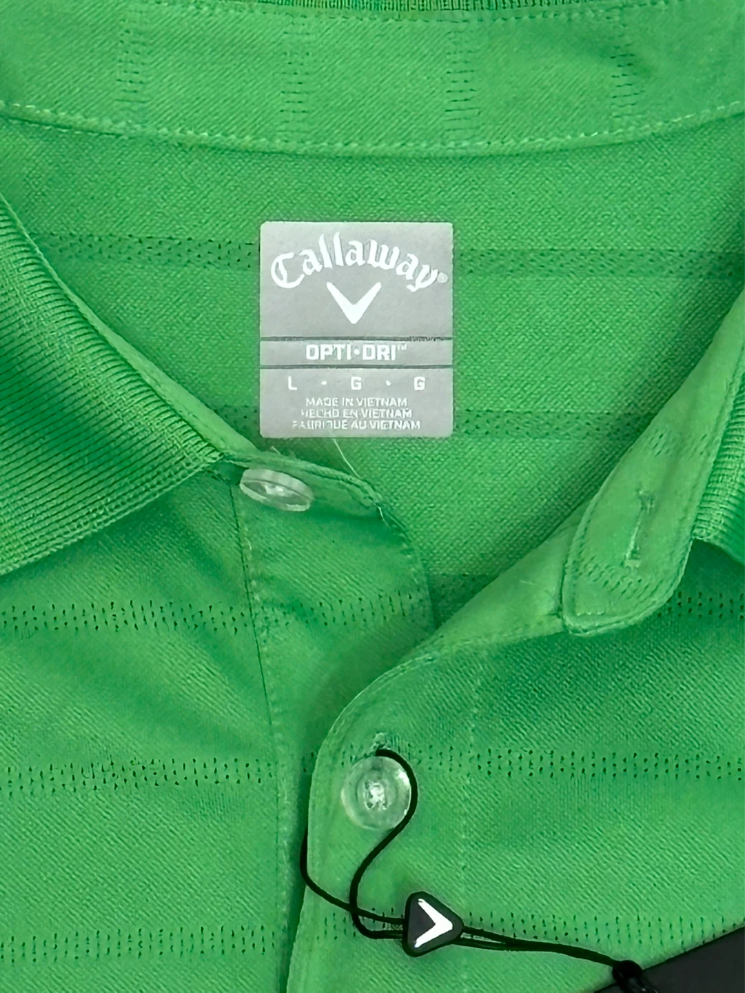 NWT Callaway Men's Green Opti-Dri Golf Polo Shirt - Size Large - photo 3