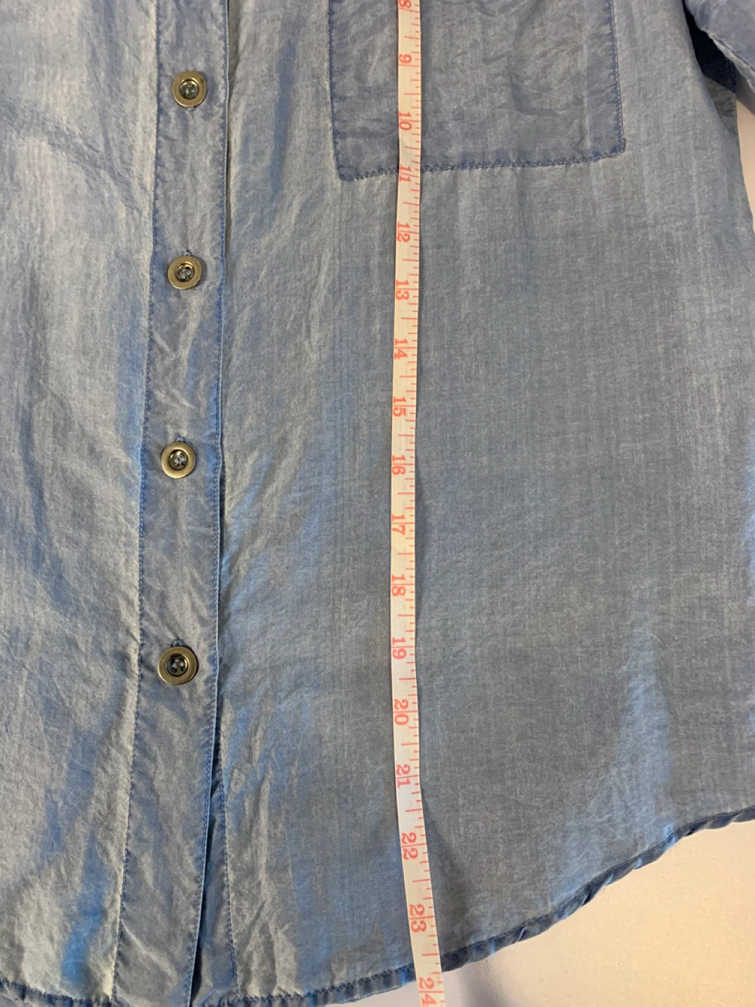 Potomac Collection Blue Silk Short Sleeve Shirt - Size S - photo 5