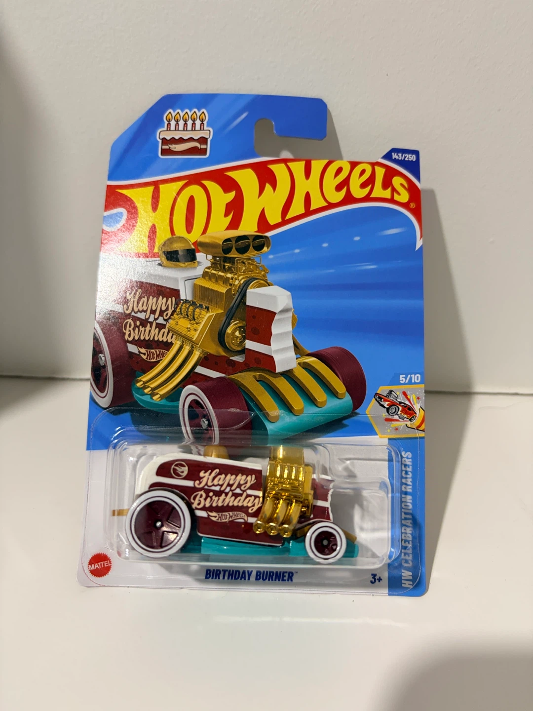 Hot Wheels Birthday Burner HW Celebration Racers Die-Cast Car