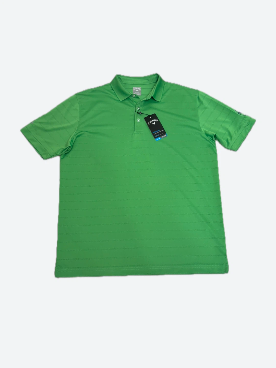 NWT Callaway Men's Green Opti-Dri Golf Polo Shirt - Size Large - photo 2