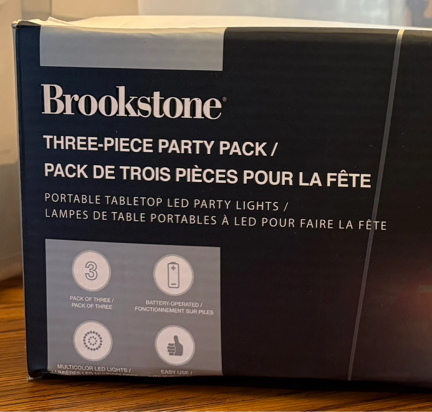 ✨✨Brookstone Three-Piece Party Pack Portable LED Tabletop Lights - photo 2