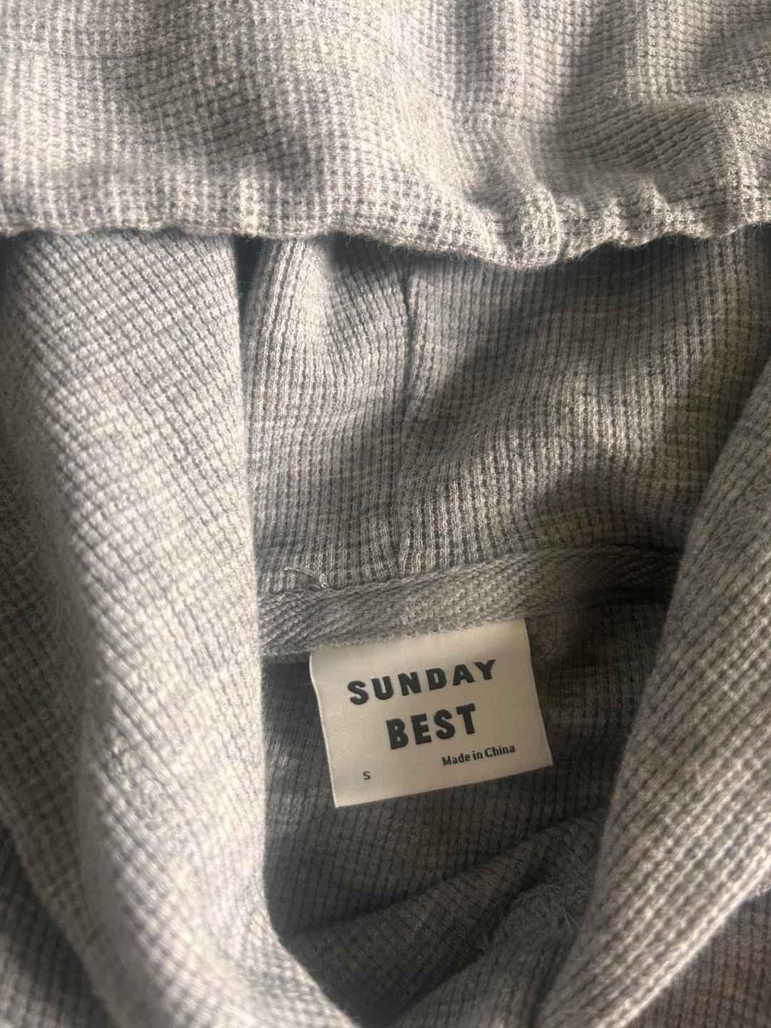 Aritzia Sunday best cropped waffle hoodie size small - photo 4