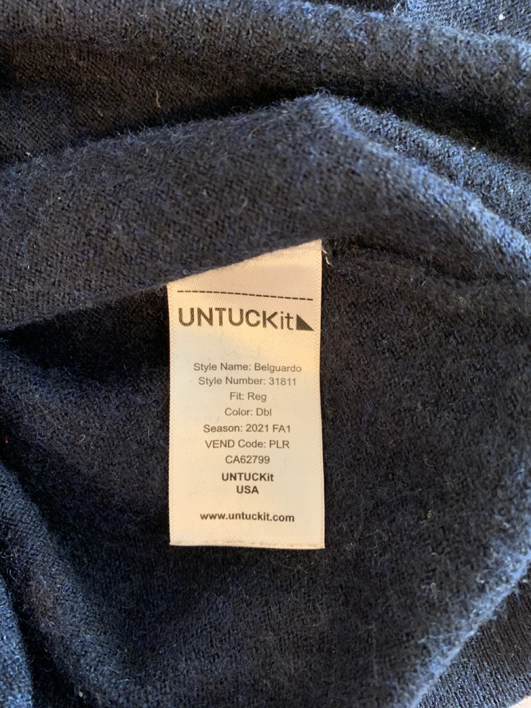 UNTUCKit Belguardo 1/4 Zip Merino Wool Sweater - photo 4