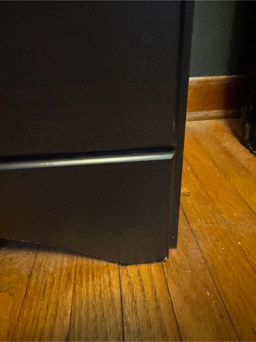 Dark Brown 2-Drawer Nightstand - photo 4
