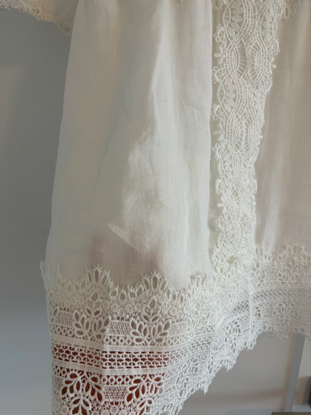 Zara Ramie White Dress - Size S - photo 2