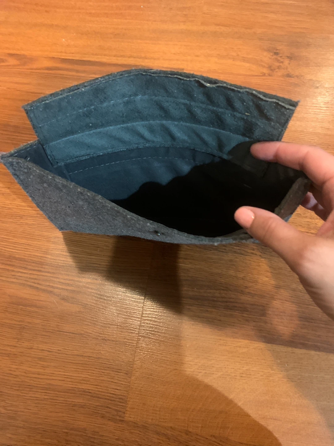 Felt Tablet Sleeve with Leather Accents - photo 3