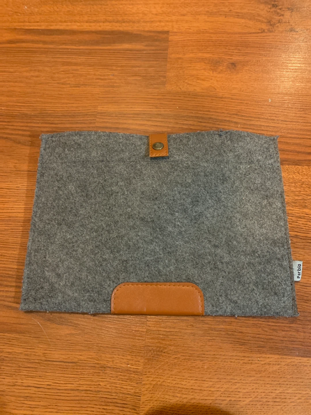 Felt Tablet Sleeve with Leather Accents