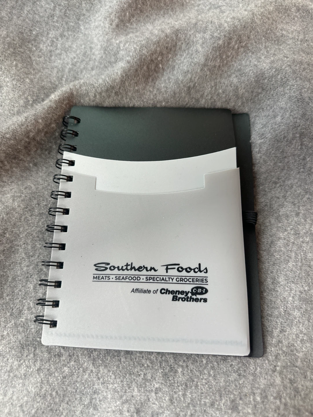Notebook with folder pockets