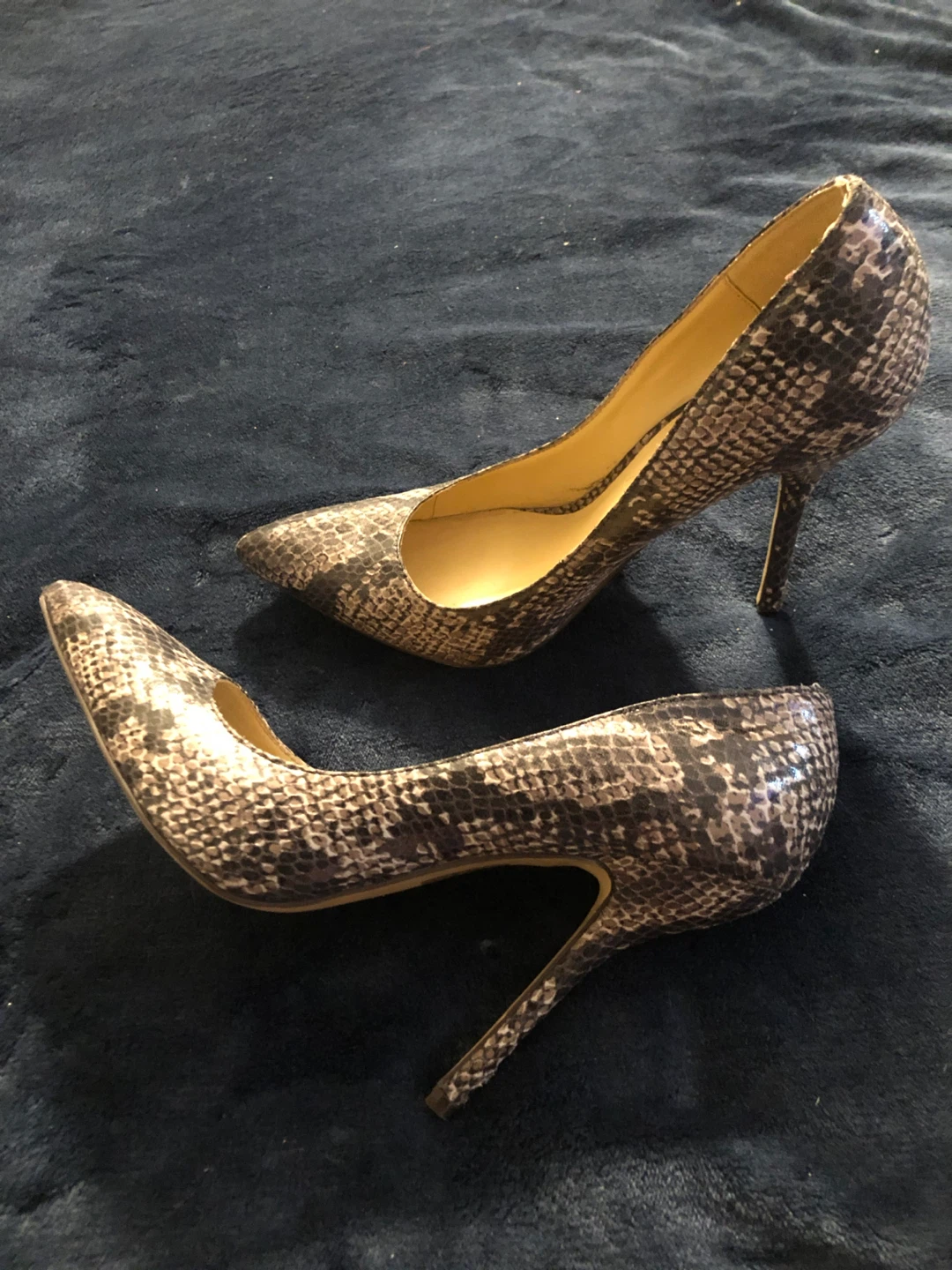 Snakeskin Print Heels - photo 2