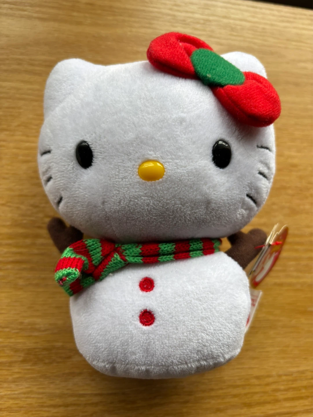 Ty Beanie Babies Hello Kitty Snowman Plush