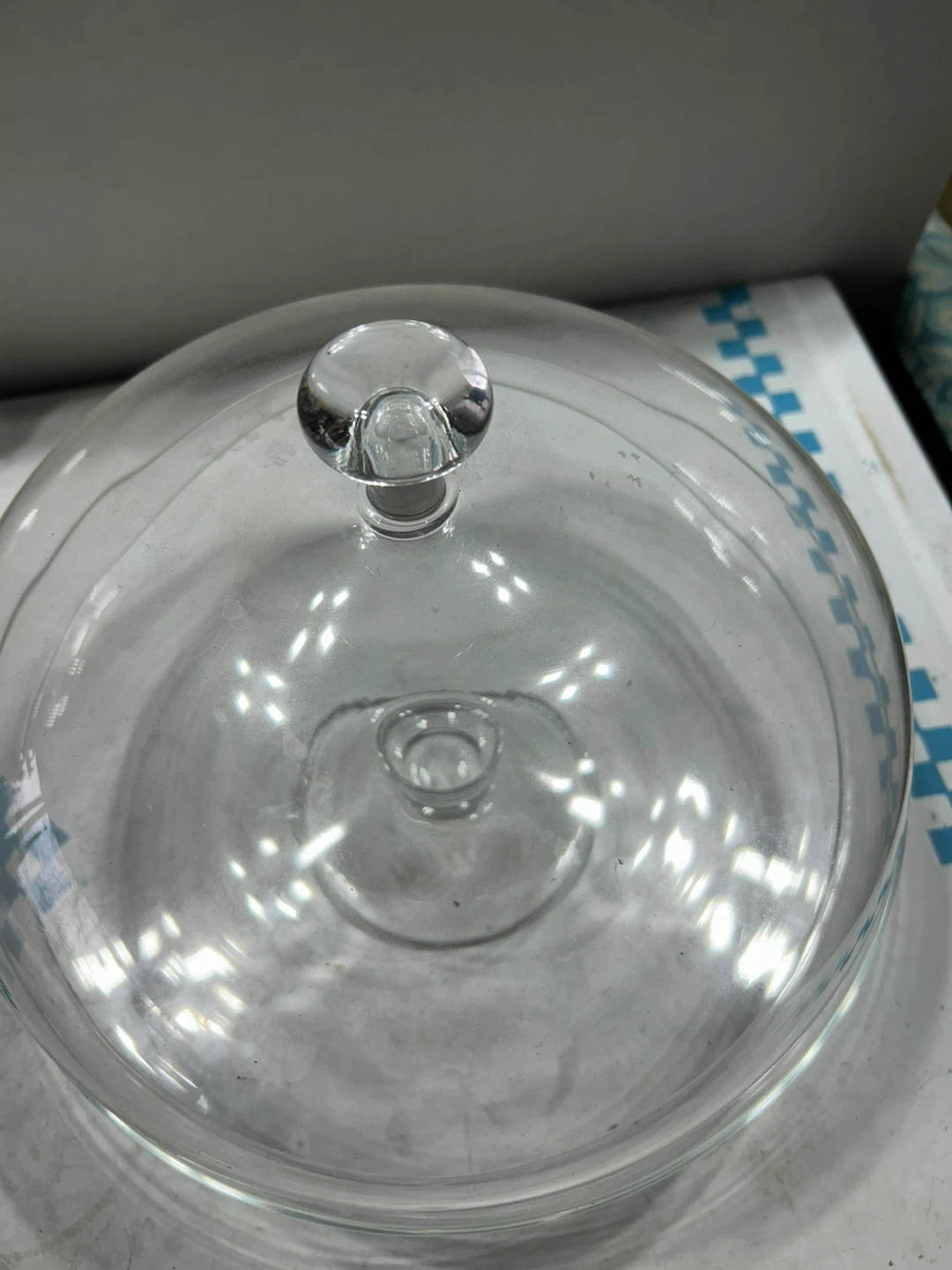 Glass Cake Dome with Plate