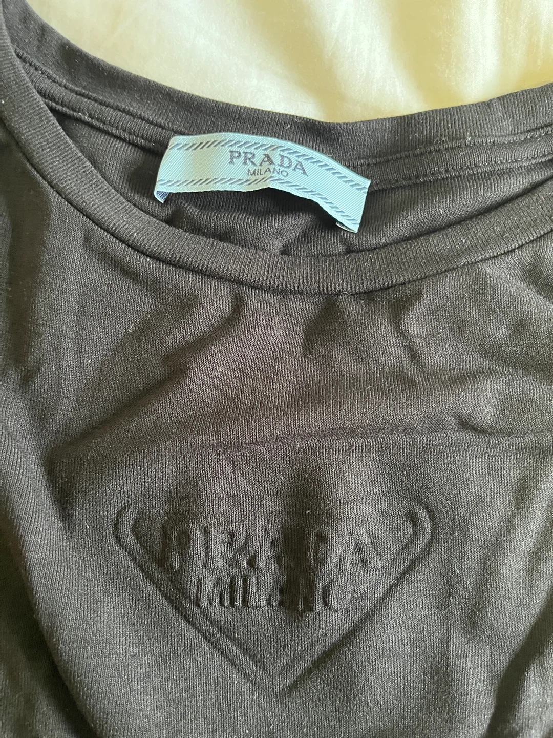 Prada Black & White Long Sleeve Layered Top - photo 3