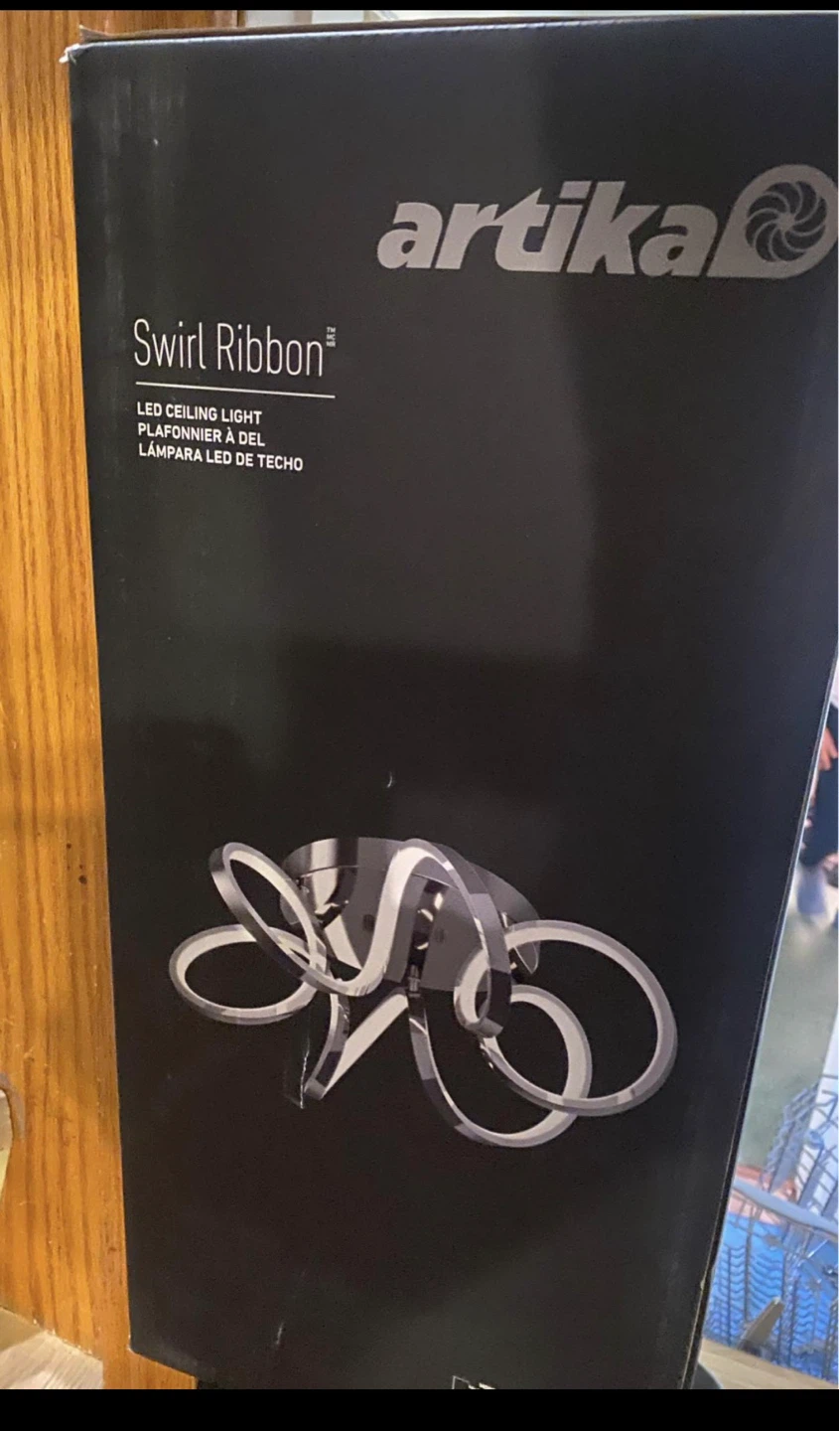 Artika Swirl Ribbon LED Ceiling Light