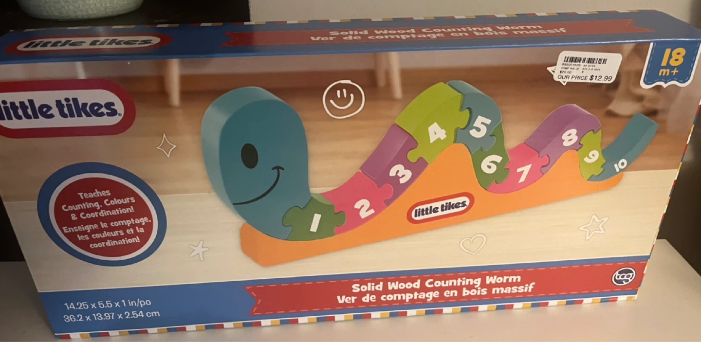 Little Tikes Solid Wood Counting Worm Toy - photo 5