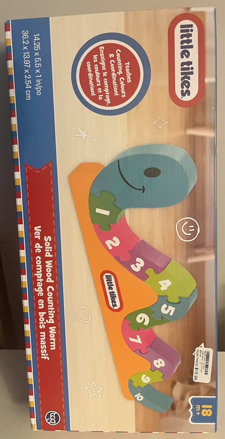 Little Tikes Solid Wood Counting Worm Toy - photo 2