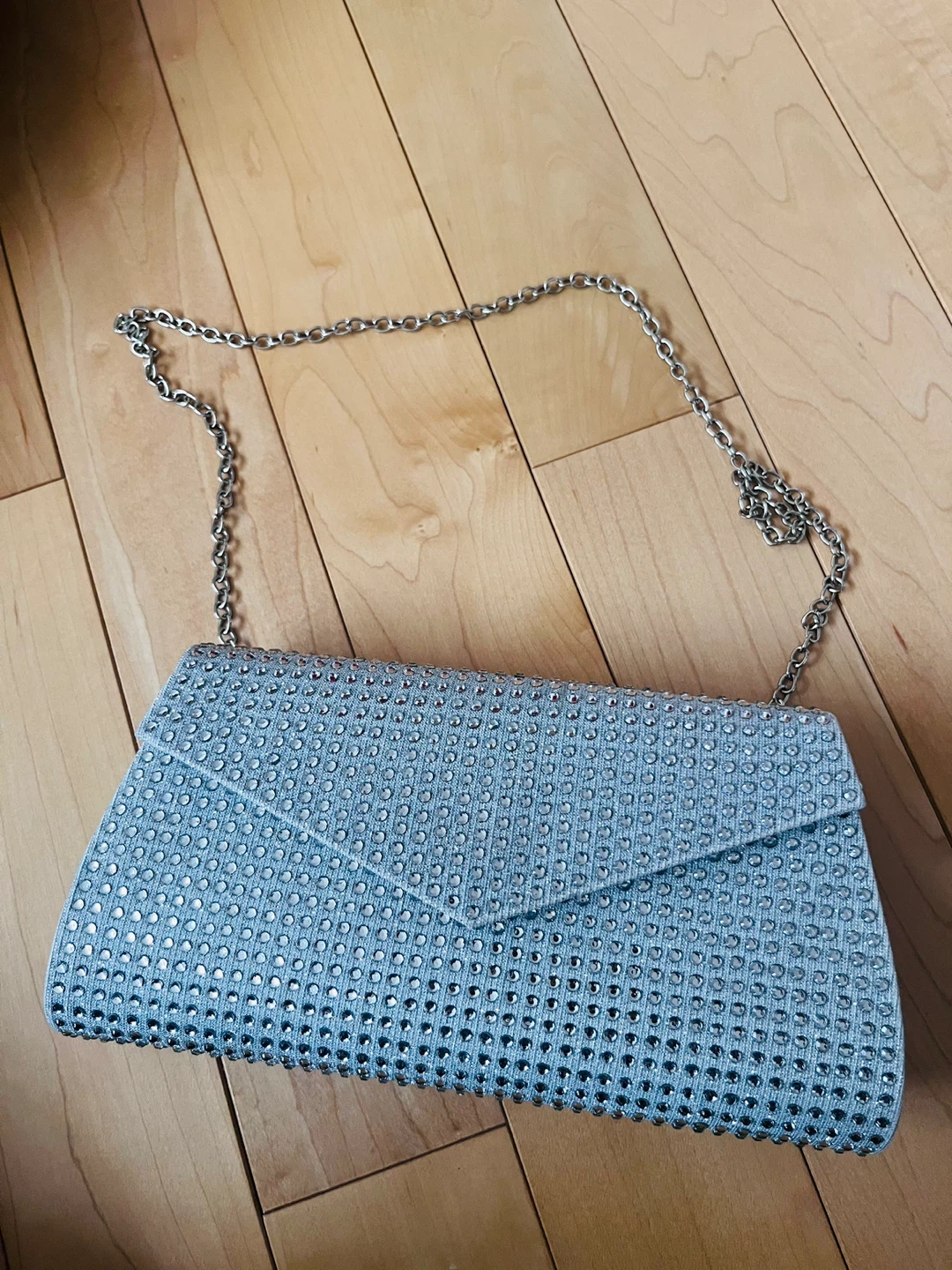 Sparkly Clutch Purse with Chain Strap