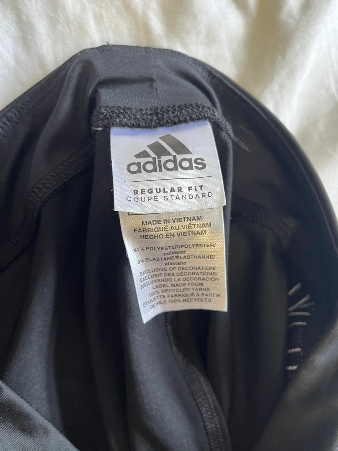 Adidas Black Regular Fit Athletic Pants - photo 3