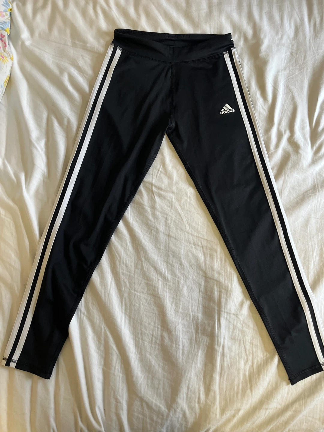 Adidas Black Regular Fit Athletic Pants