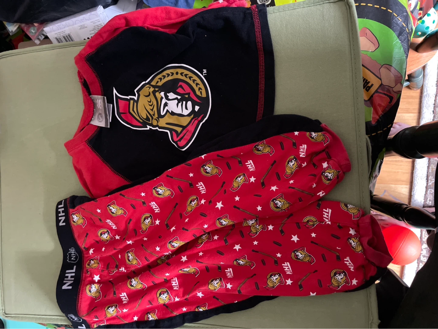 Ottawa Senators NHL Pajamas Set 2T