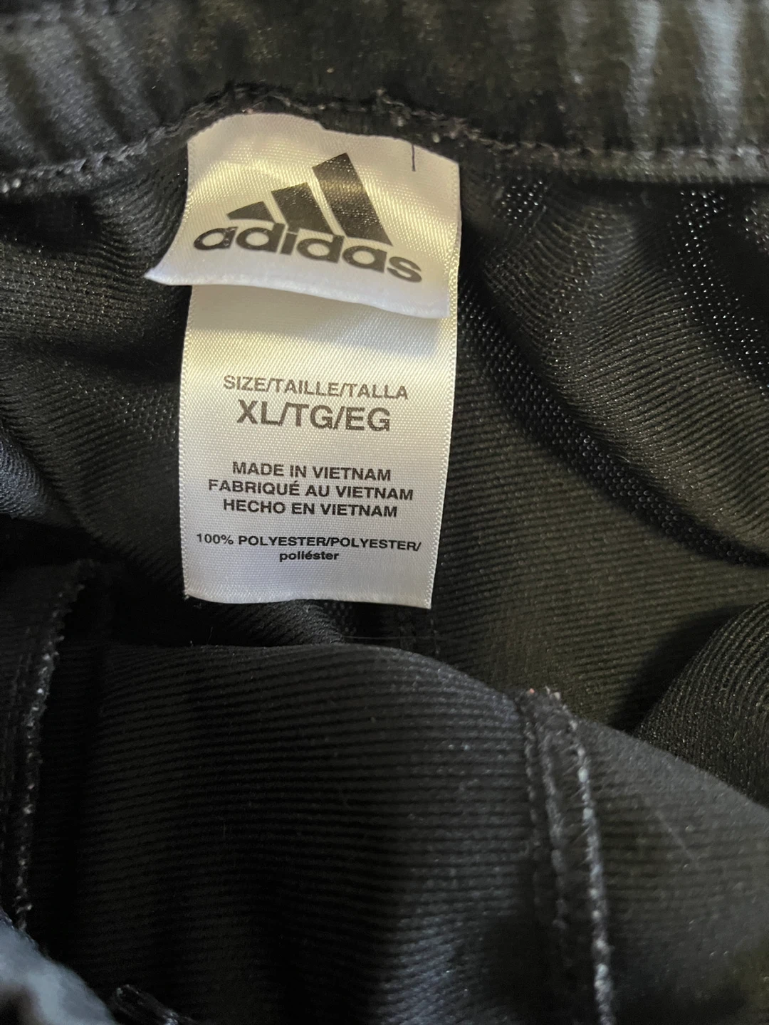 Adidas Black Track Pants XL - photo 3