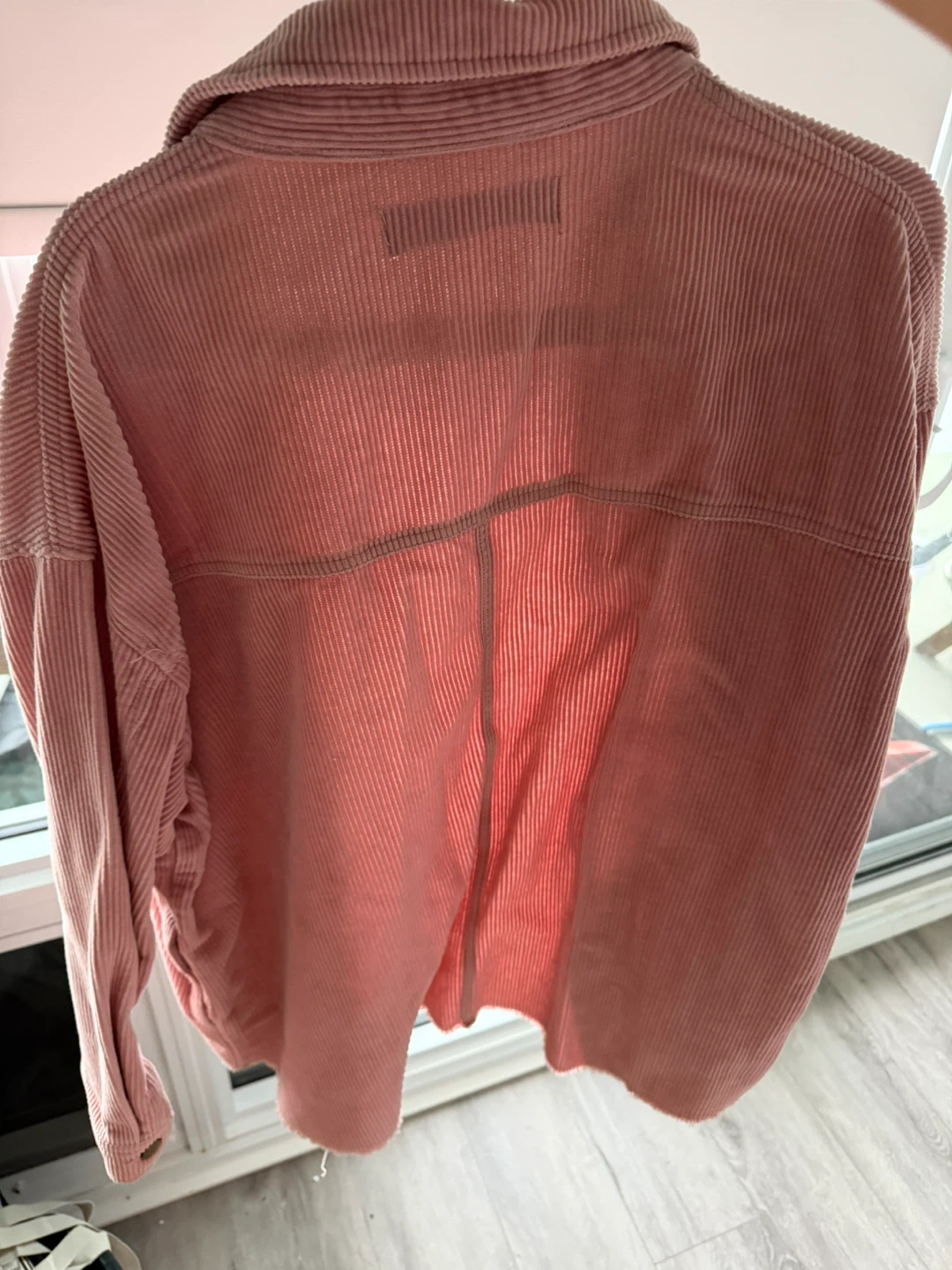 Zara Pink Corduroy Button-Up Shirt - photo 2