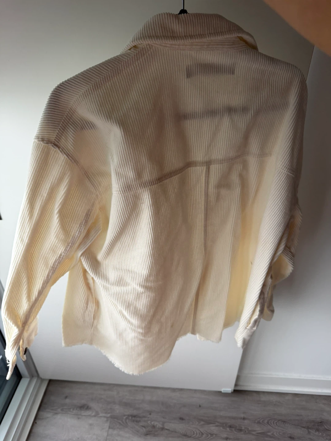 ZARA Cream Corduroy Overshirt - Size Medium - photo 2