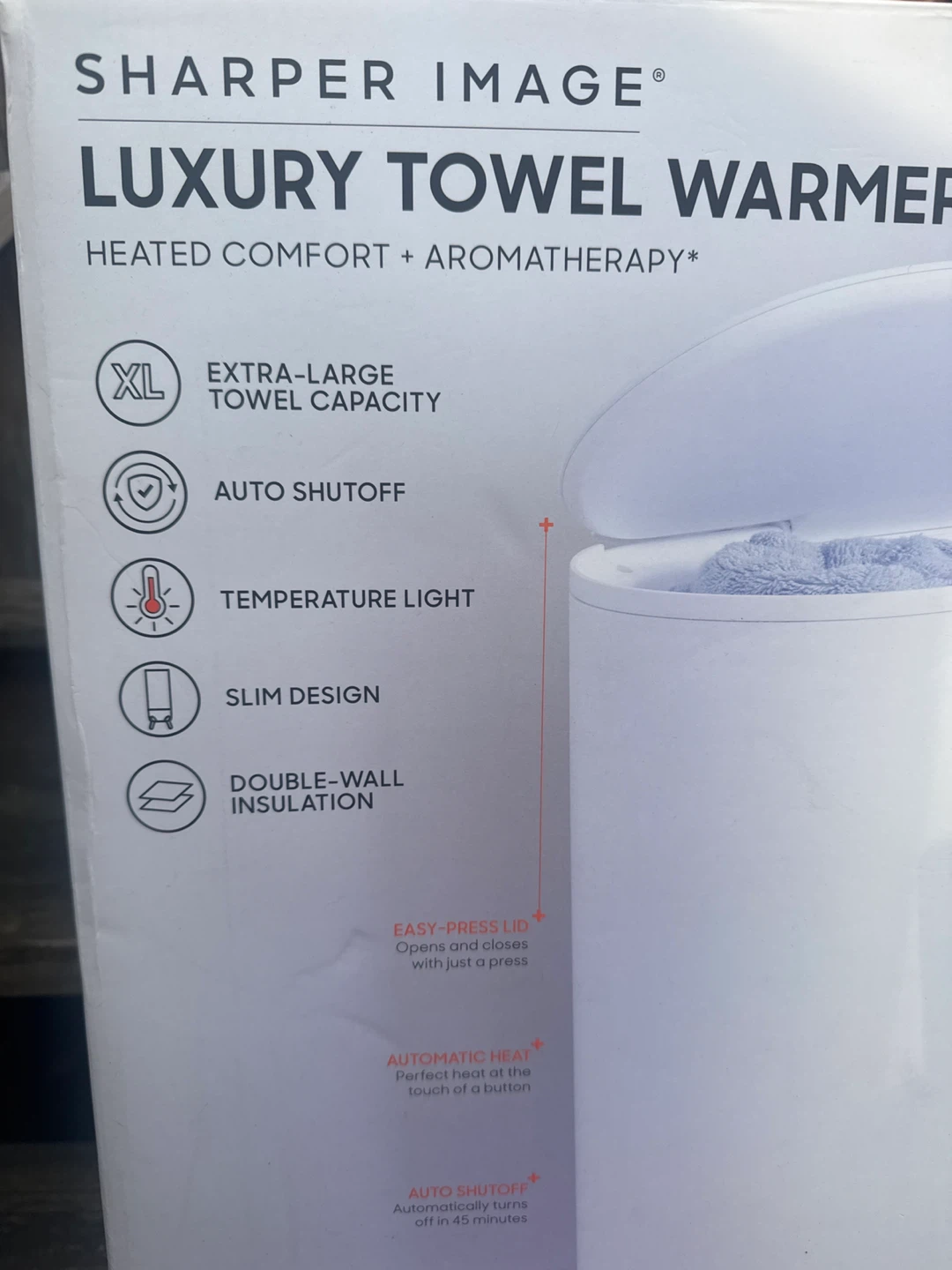 Sharper Image Luxury Towel Warmer - Heated + Aromatherapy - photo 3