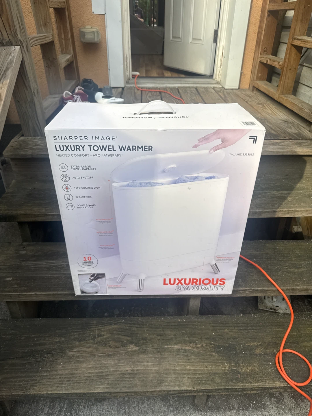 Sharper Image Luxury Towel Warmer - Heated + Aromatherapy - photo 2