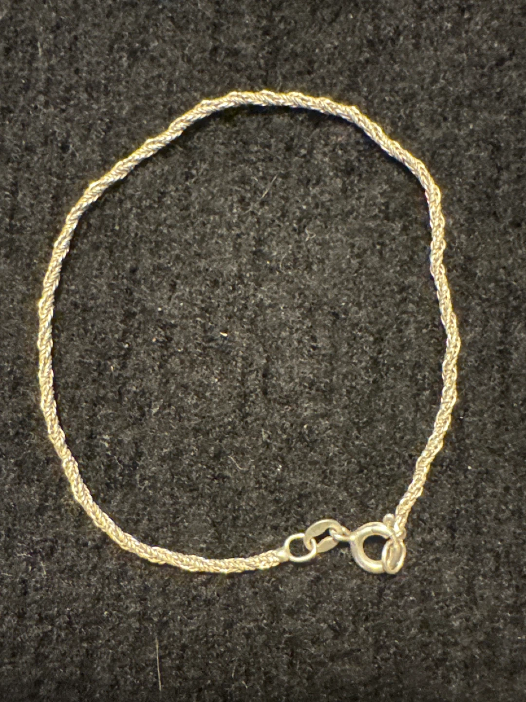 Sterling Silver Rope Chain Bracelet