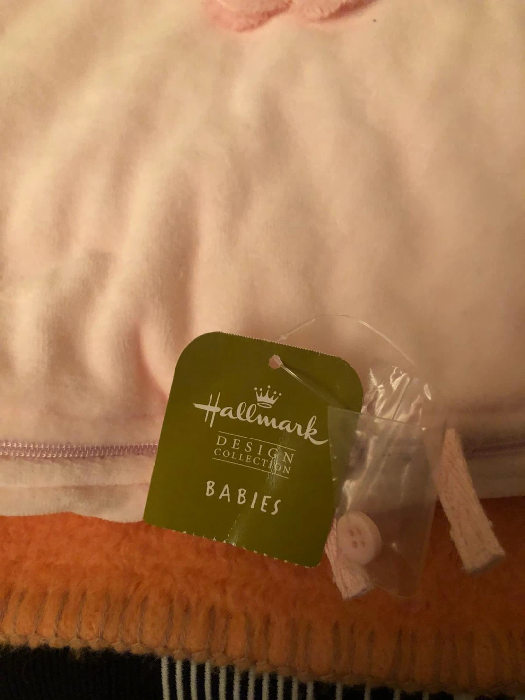 Large Hallmark Design Collection Babies Pink Fleece Sleeping Bag - photo 2