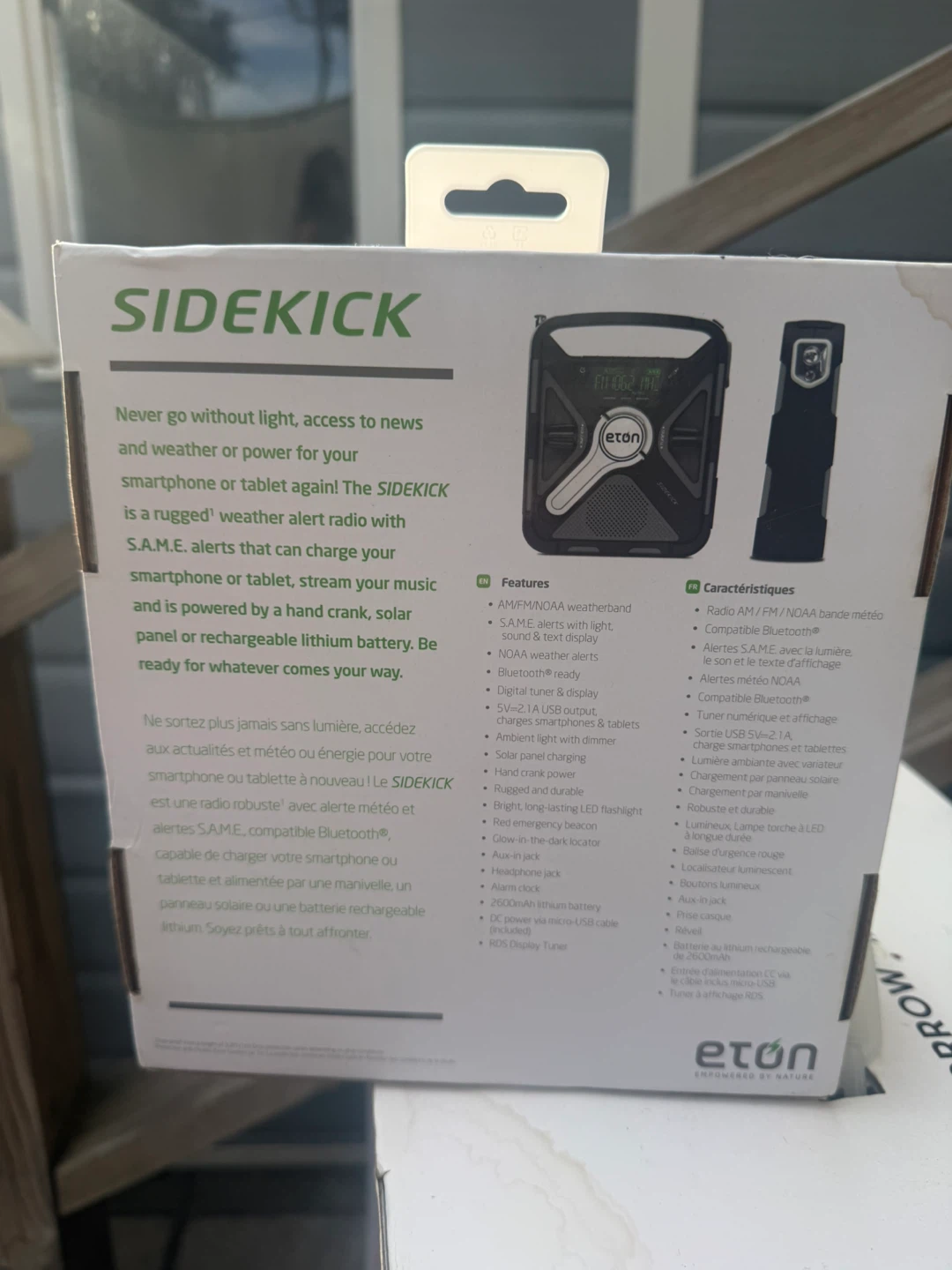 Eton Sidekick Emergency Weather Radio with Bluetooth - photo 3