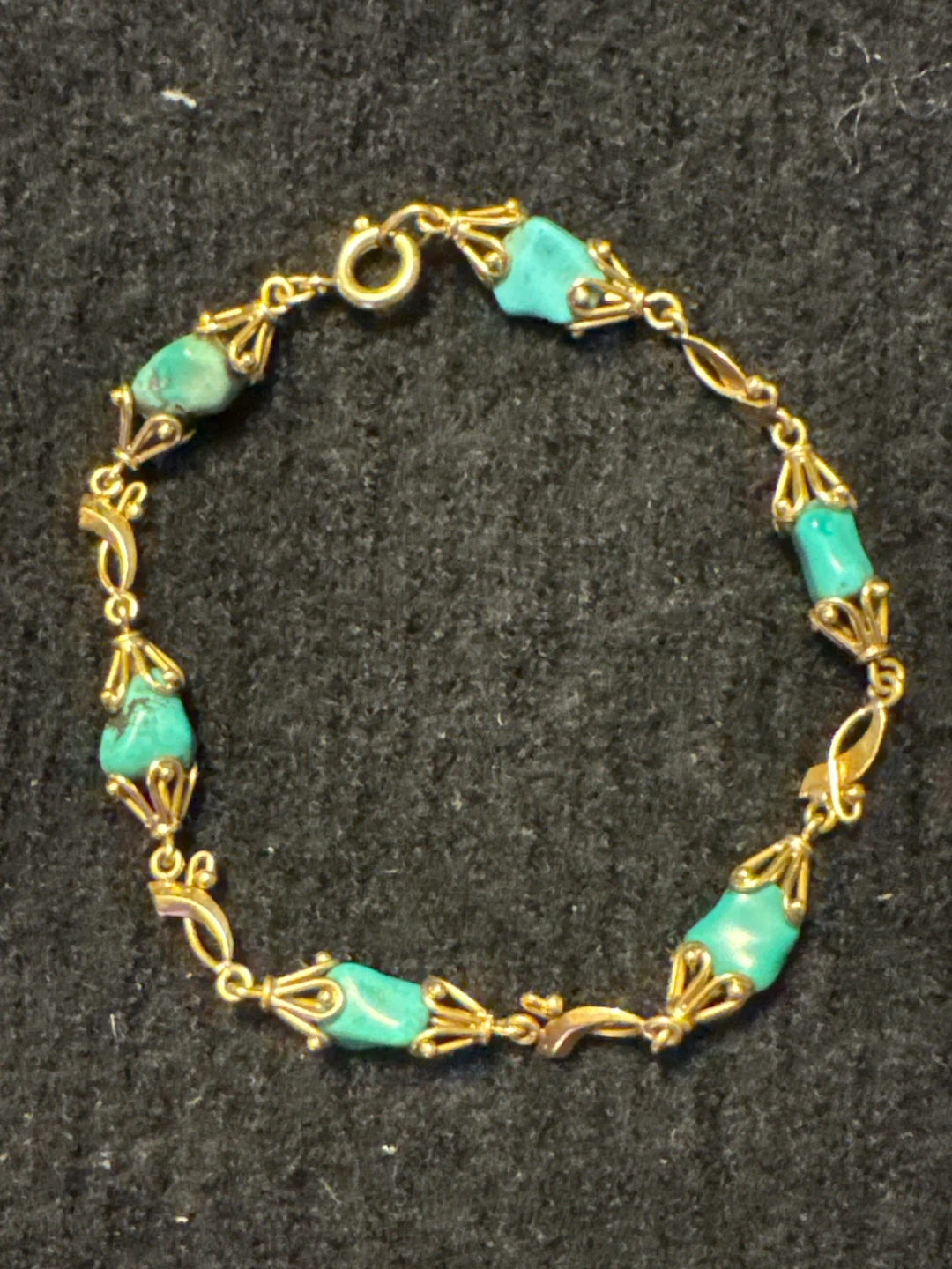 Gold-filled Turquoise Bracelet