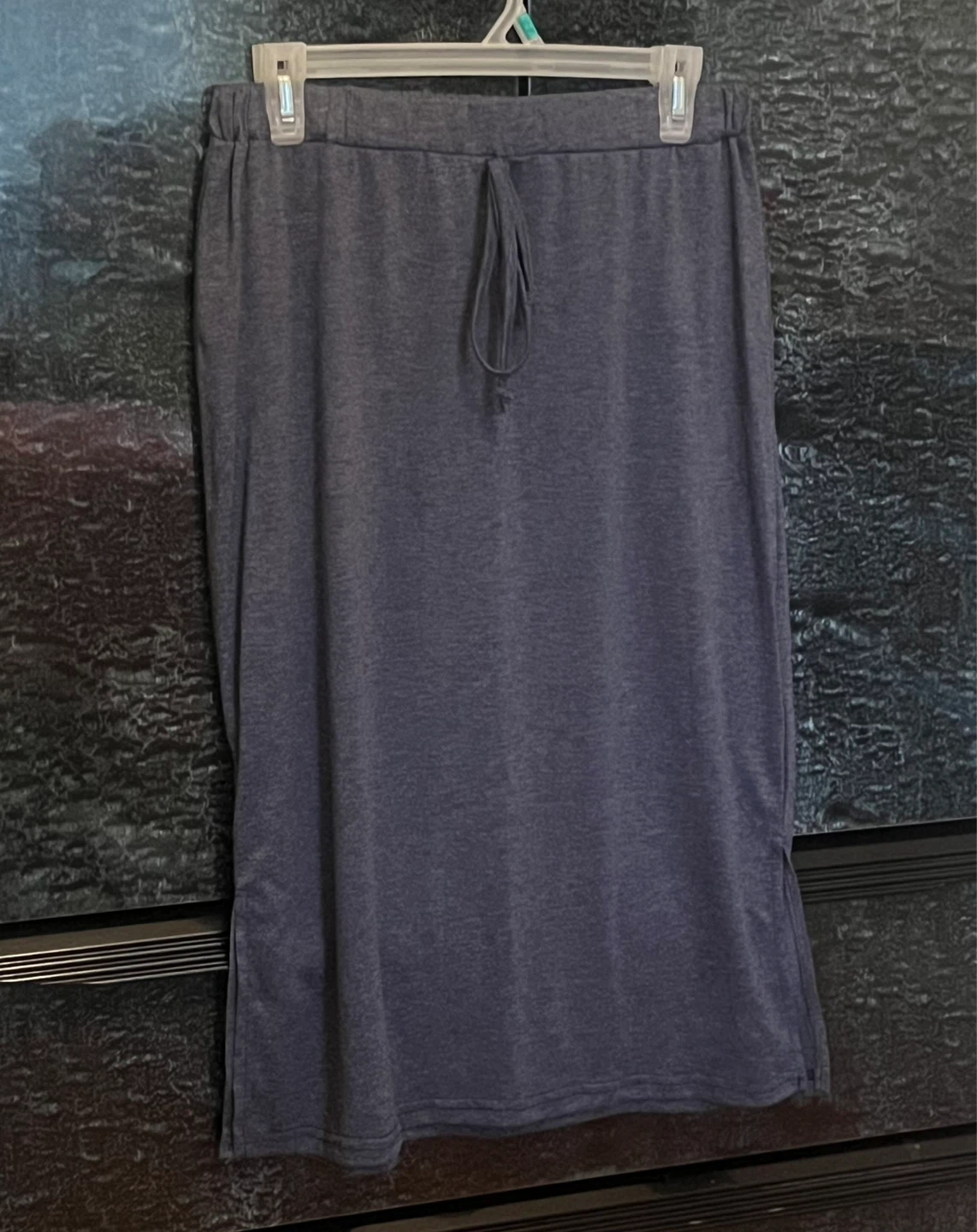 Two Jersey Lounge Pencil Skirts- Navy & Light Grey - photo 2