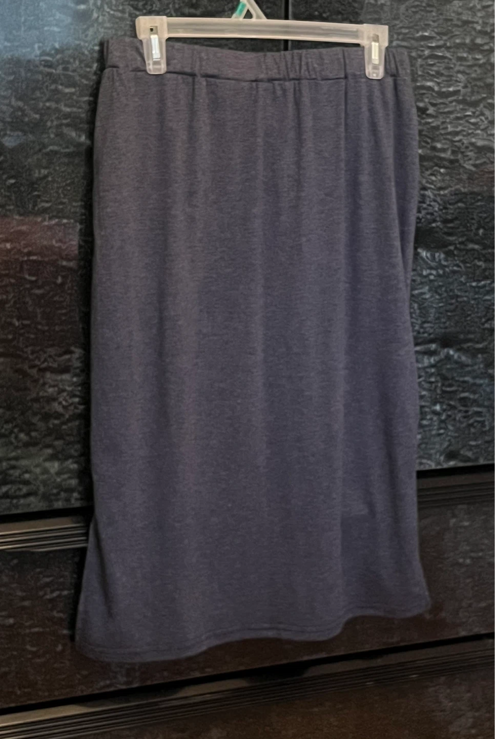 Two Jersey Lounge Pencil Skirts- Navy & Light Grey - photo 5