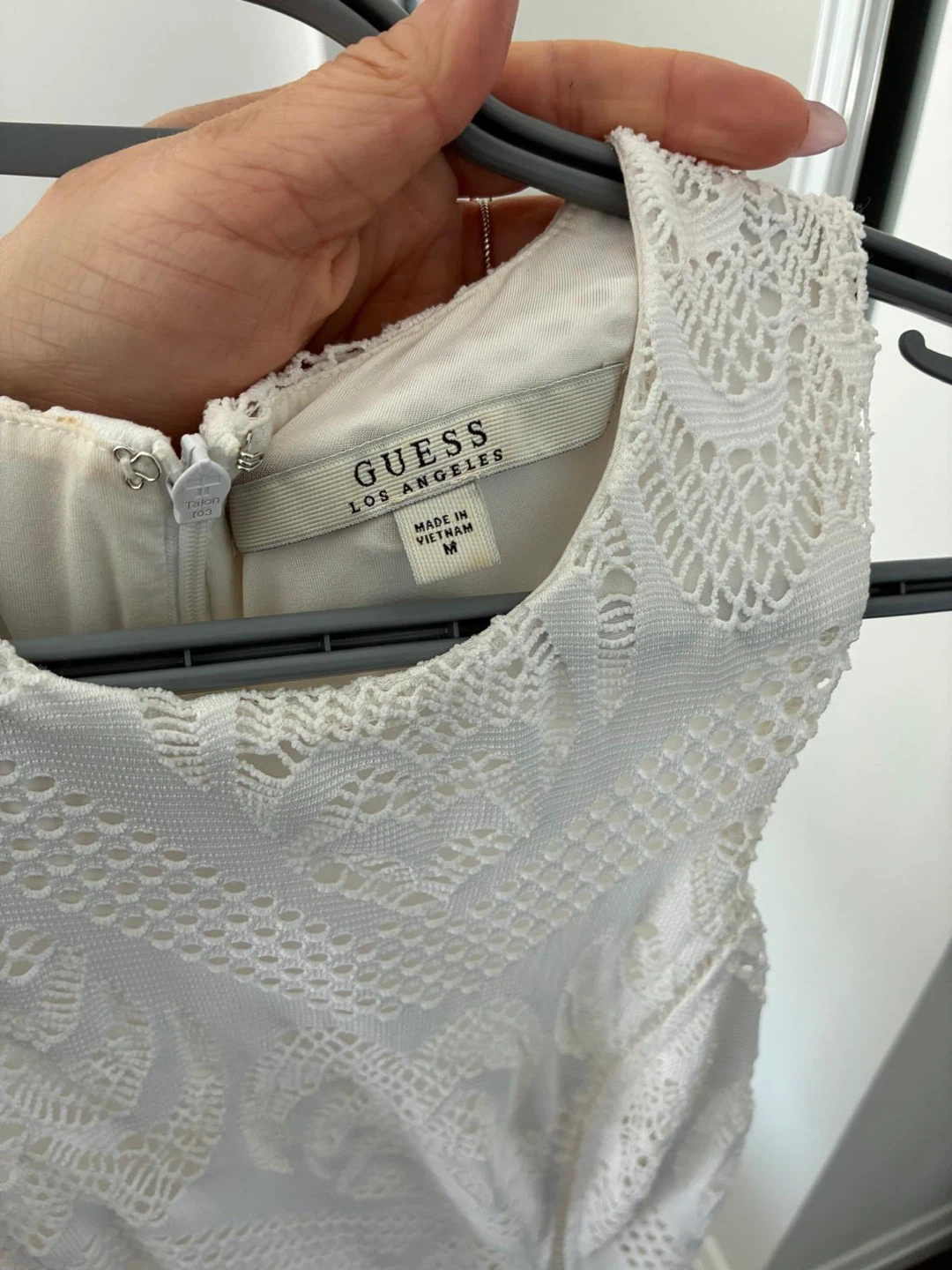 Guess Los Angeles White Lace Maxi Dress Size M - photo 2