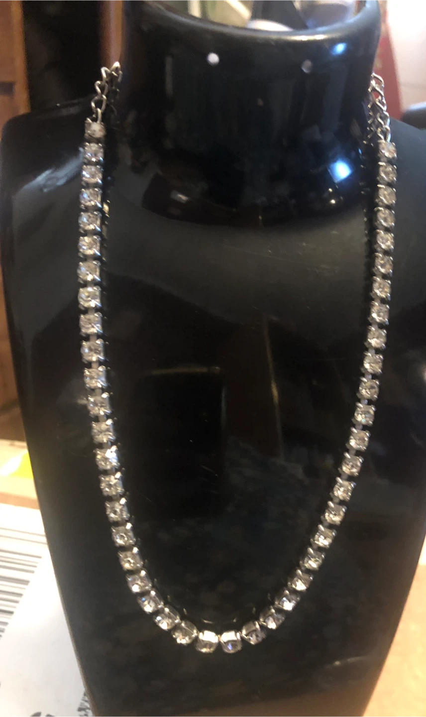 Rhinestone Tennis Necklace - photo 3