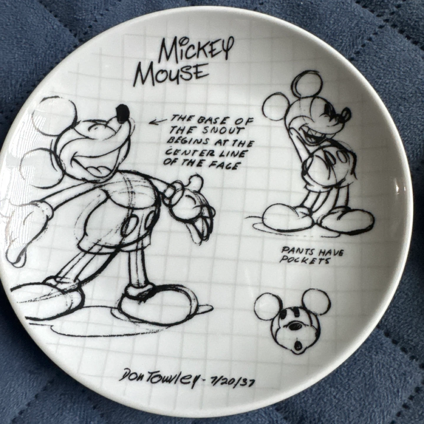 Disney Character Plates 5.9” Mickey Minnie Goofy Donald - photo 2