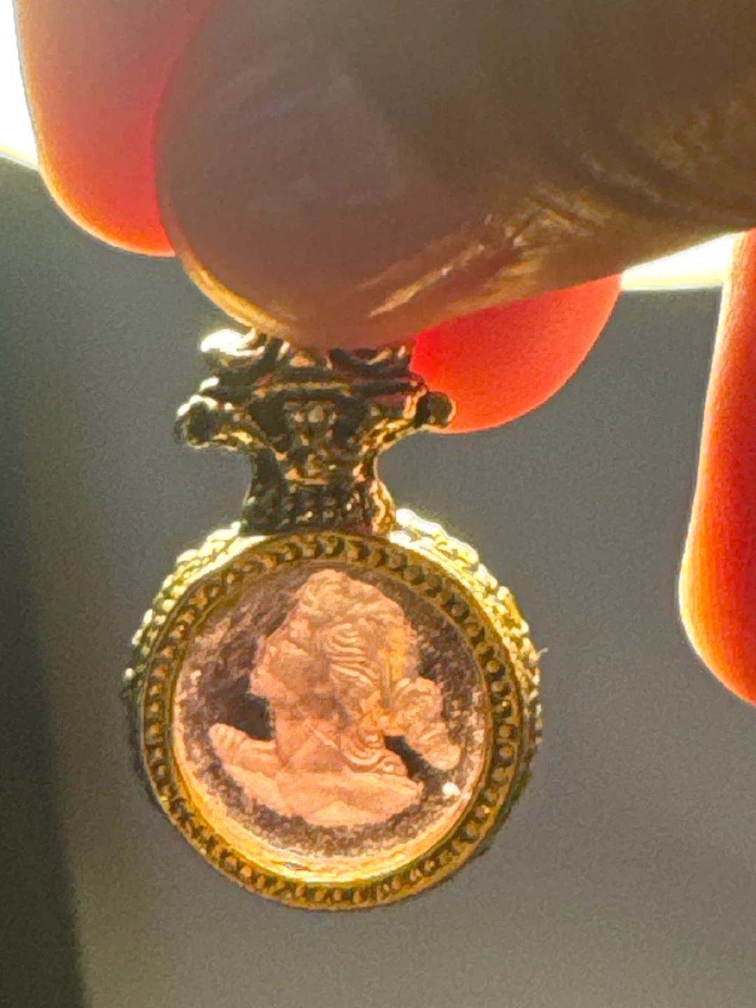 Vintage Cameo Pendant Charm