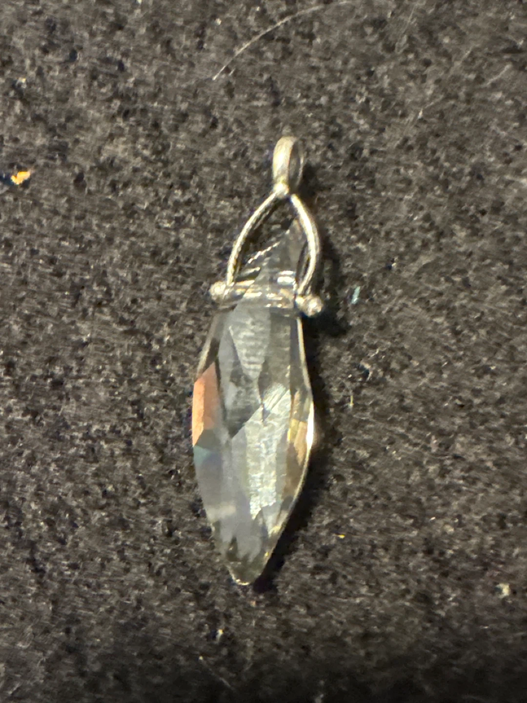 Crystal Teardrop Pendant