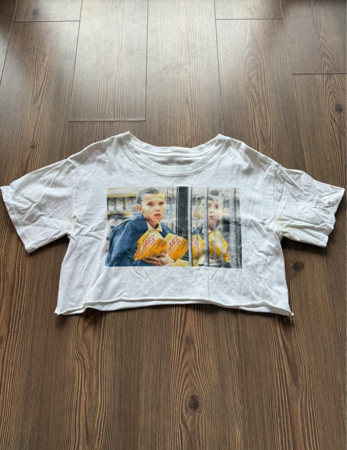 Stranger Things Eleven Crop Top | Size Small - photo 2