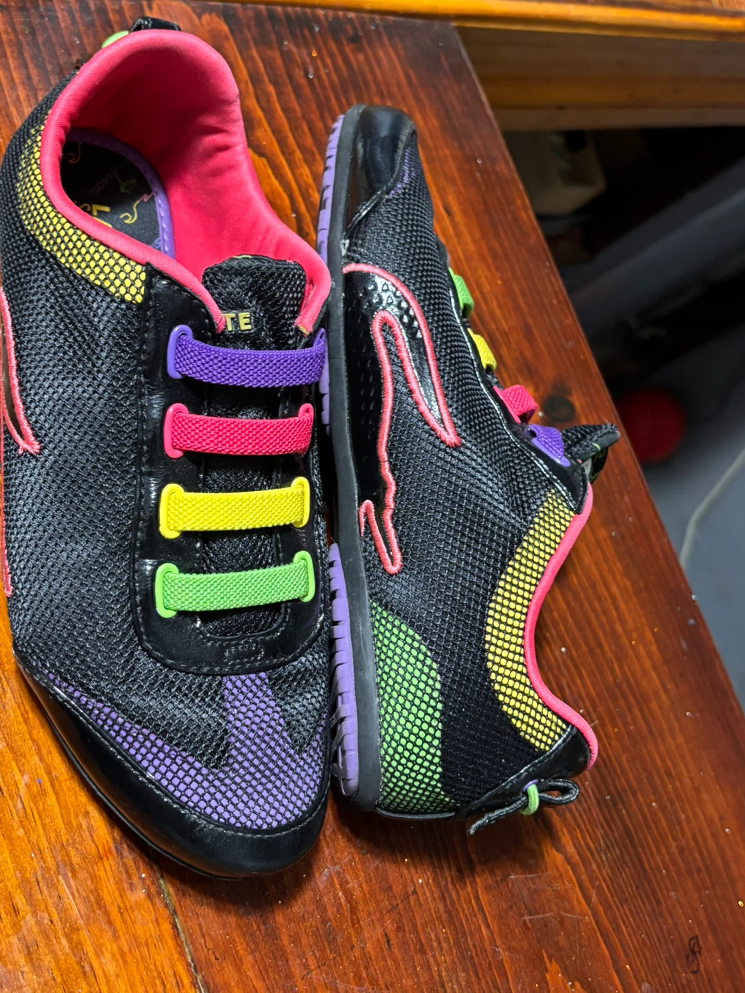 Lacoste Sport Black Pink Yellow Purple Running Shoes - photo 3