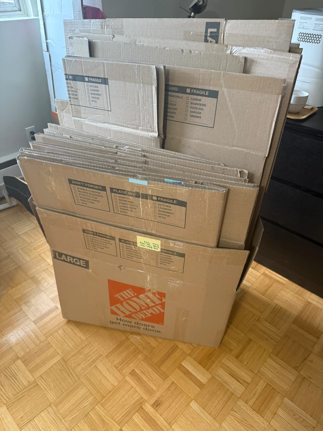 The Home Depot Moving Boxes - Large& Extra large