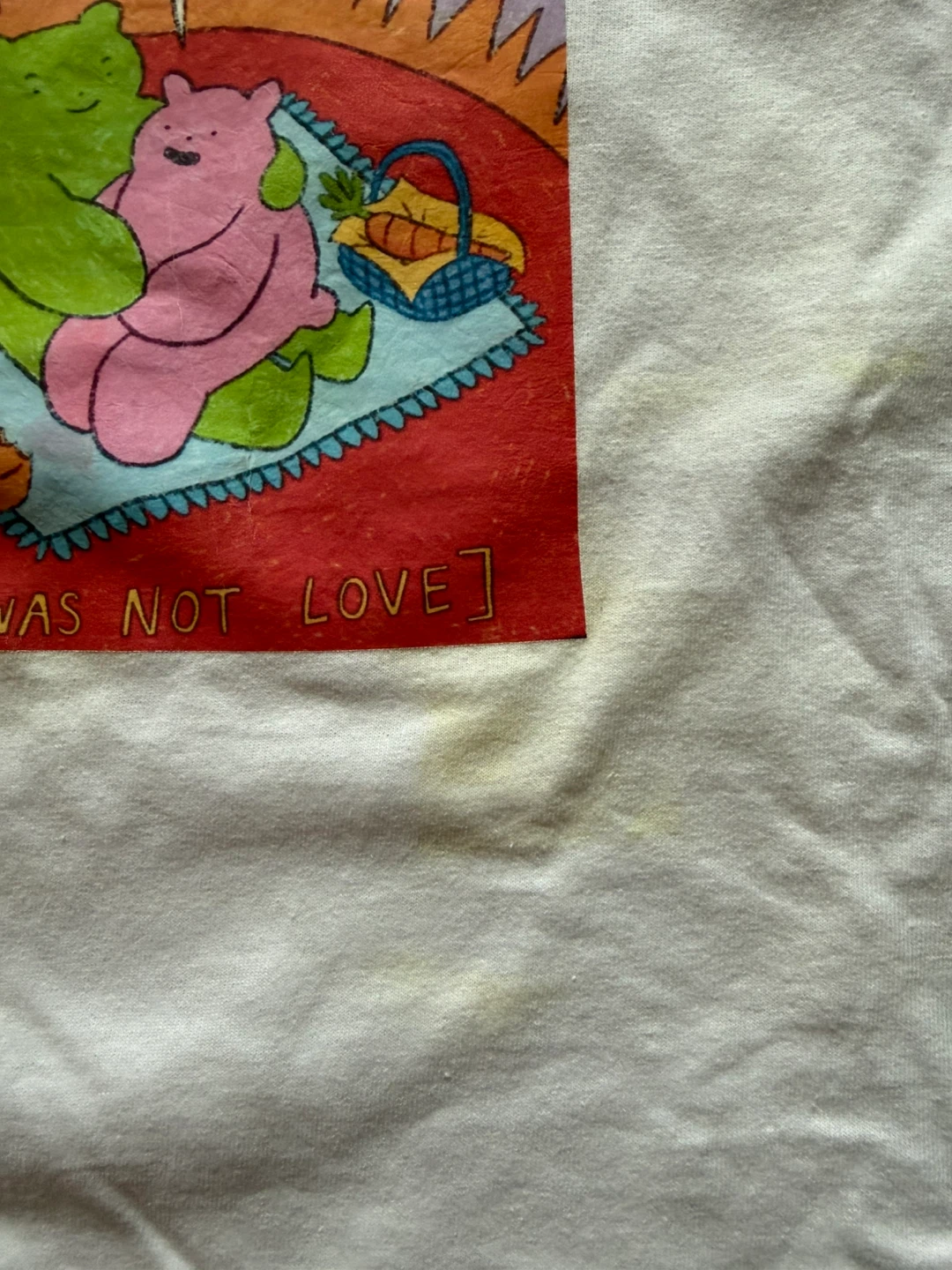 White Graphic Cropped Shirt | Size Small - photo 5