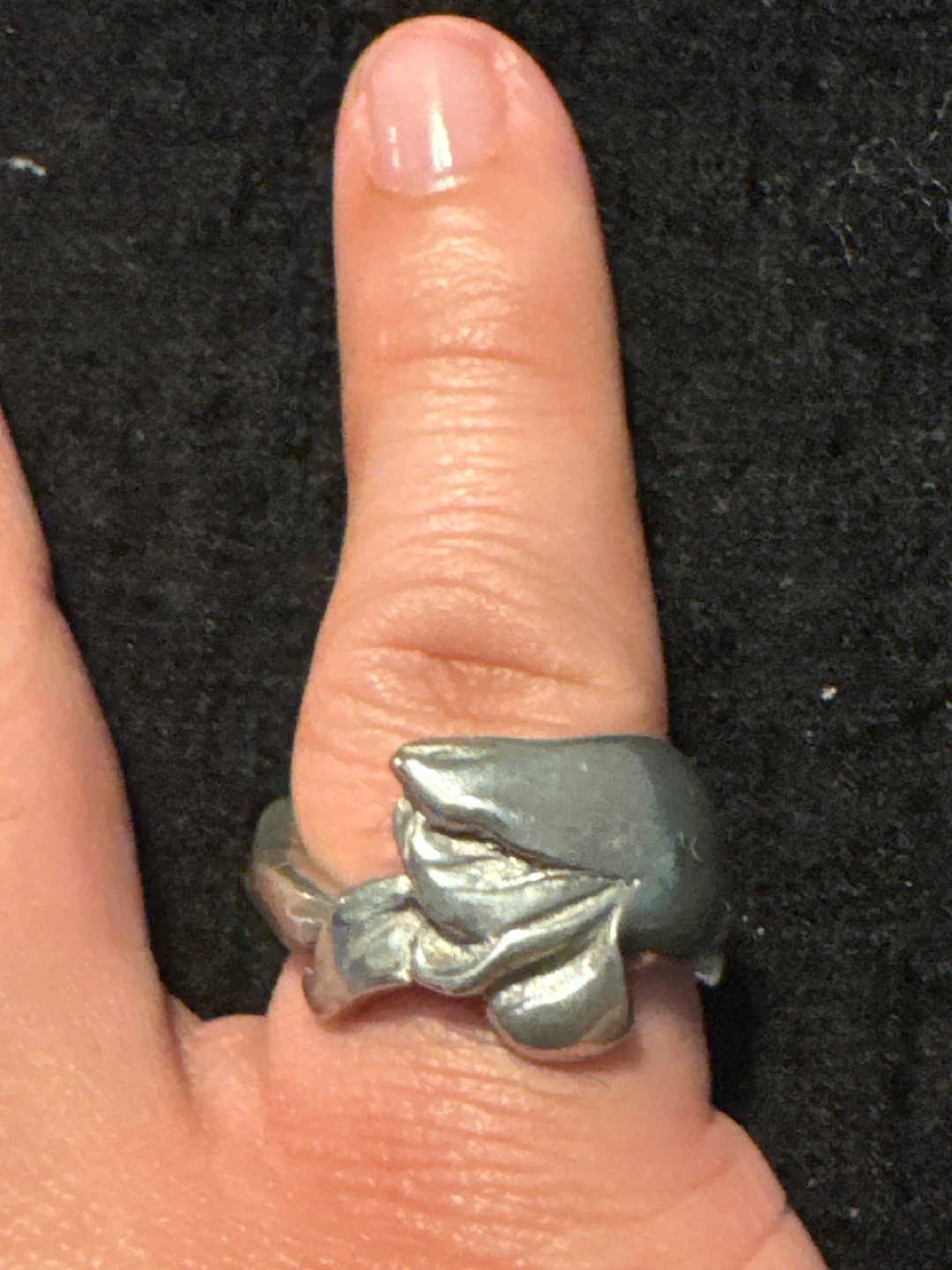 Silver Flower Ring - photo 2