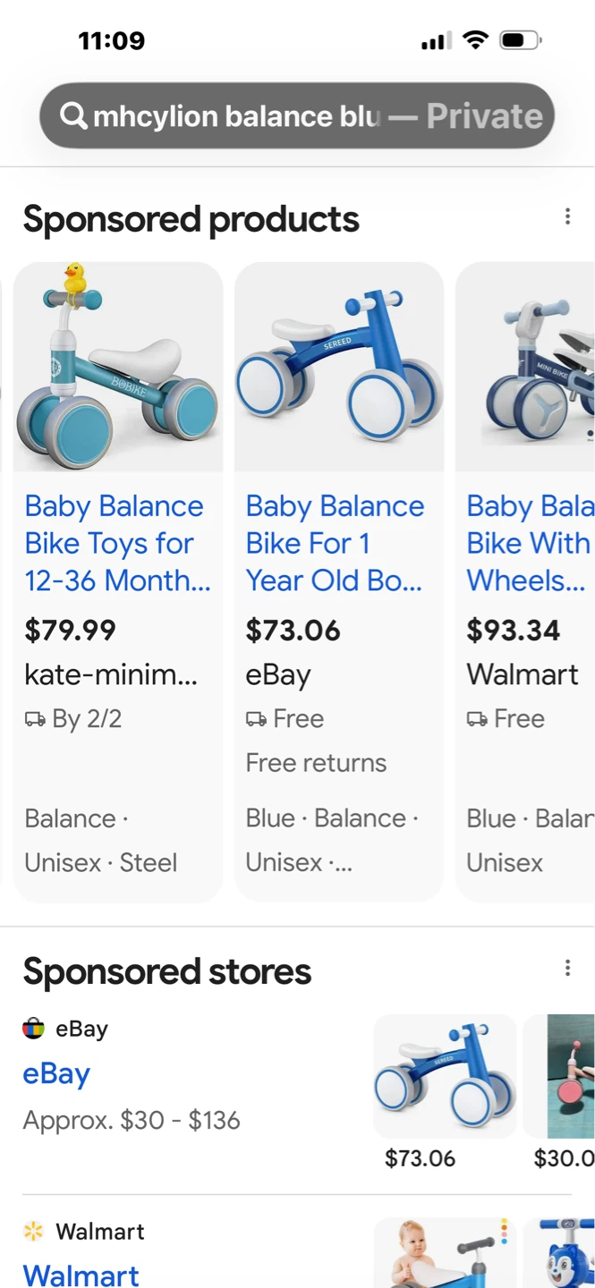 MH CYULION Balance Bike for Toddlers - Blue - photo 2