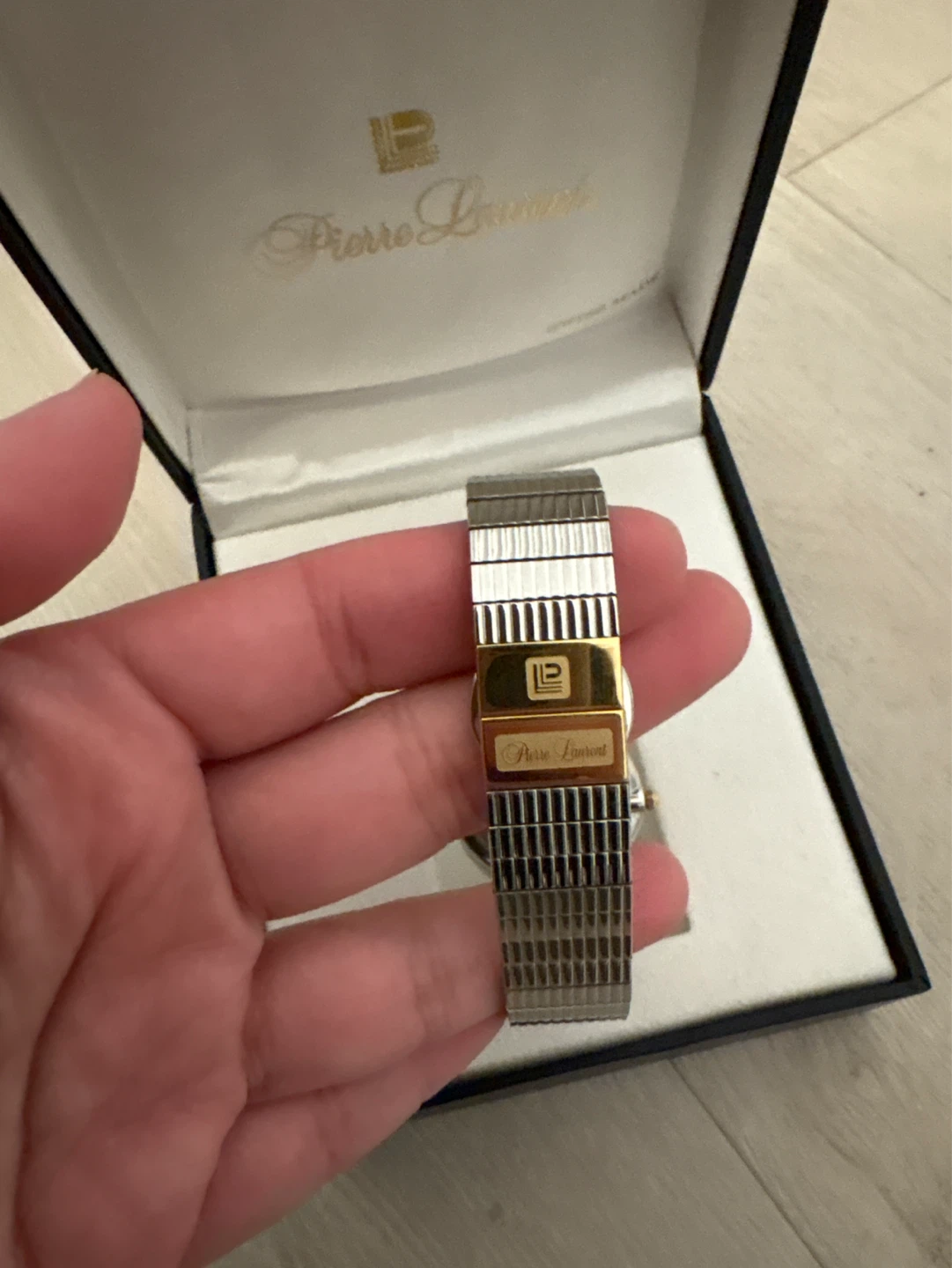 Pierre Laurent Gold Tone Watch with Diamond Accent - photo 2