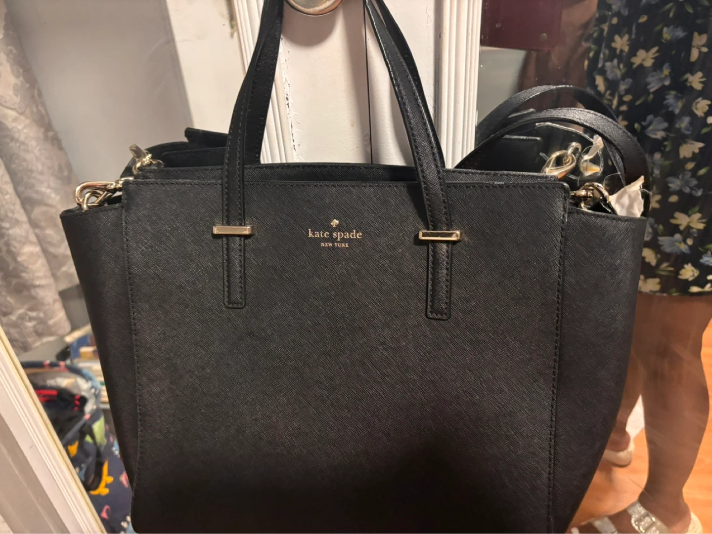 Kate Spade New York Black Saffiano Leather Tote Bag - photo 5