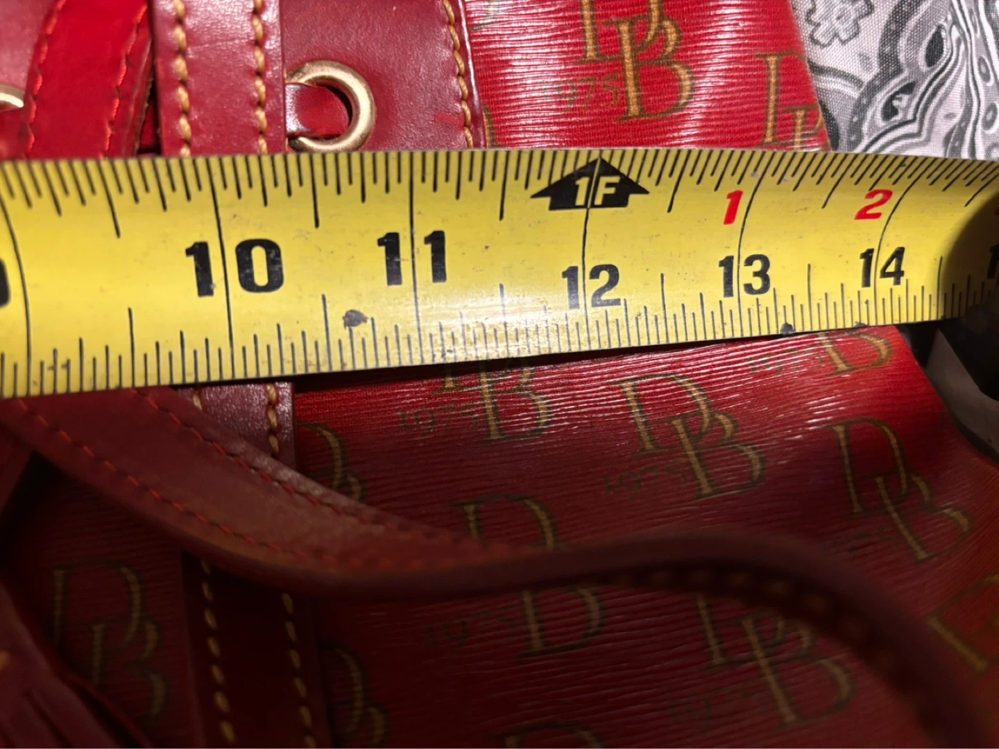 Dooney & Bourke Red Monogram Tote Bag - photo 4